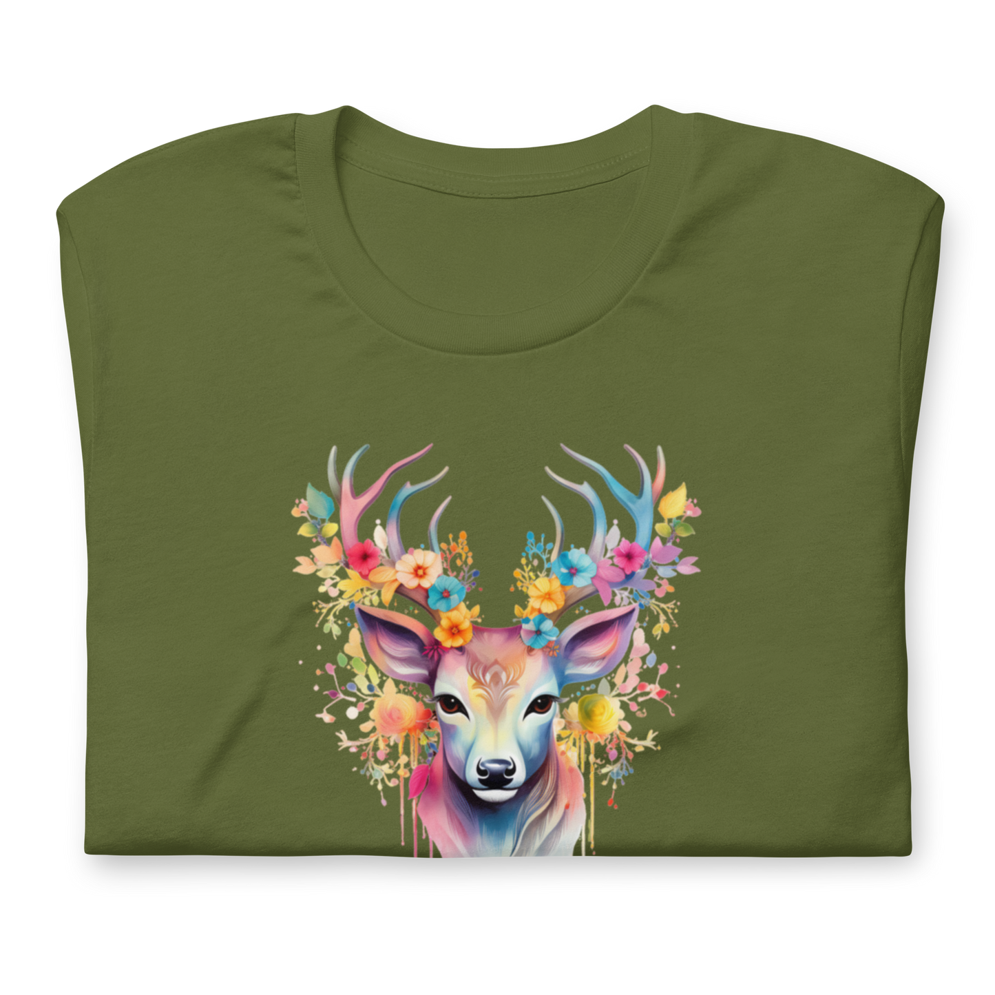 Unisex T-shirt – Blommande Hjort