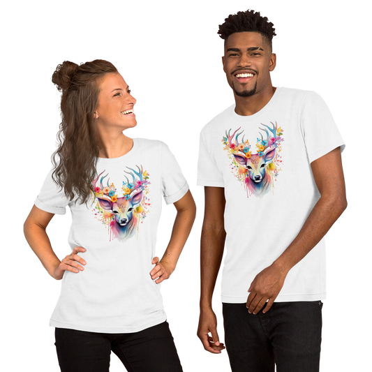 Unisex T-shirt – Blommande Hjort