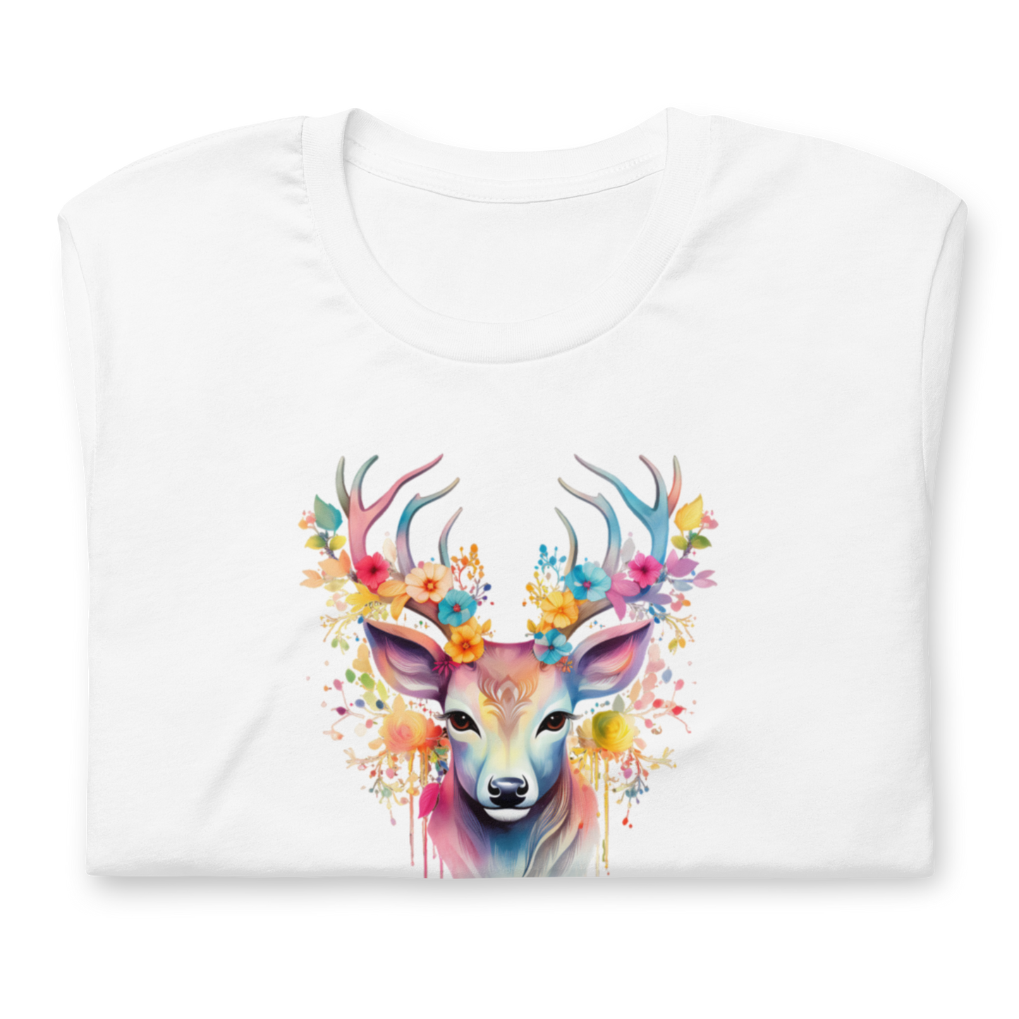 Unisex T-shirt – Blommande Hjort