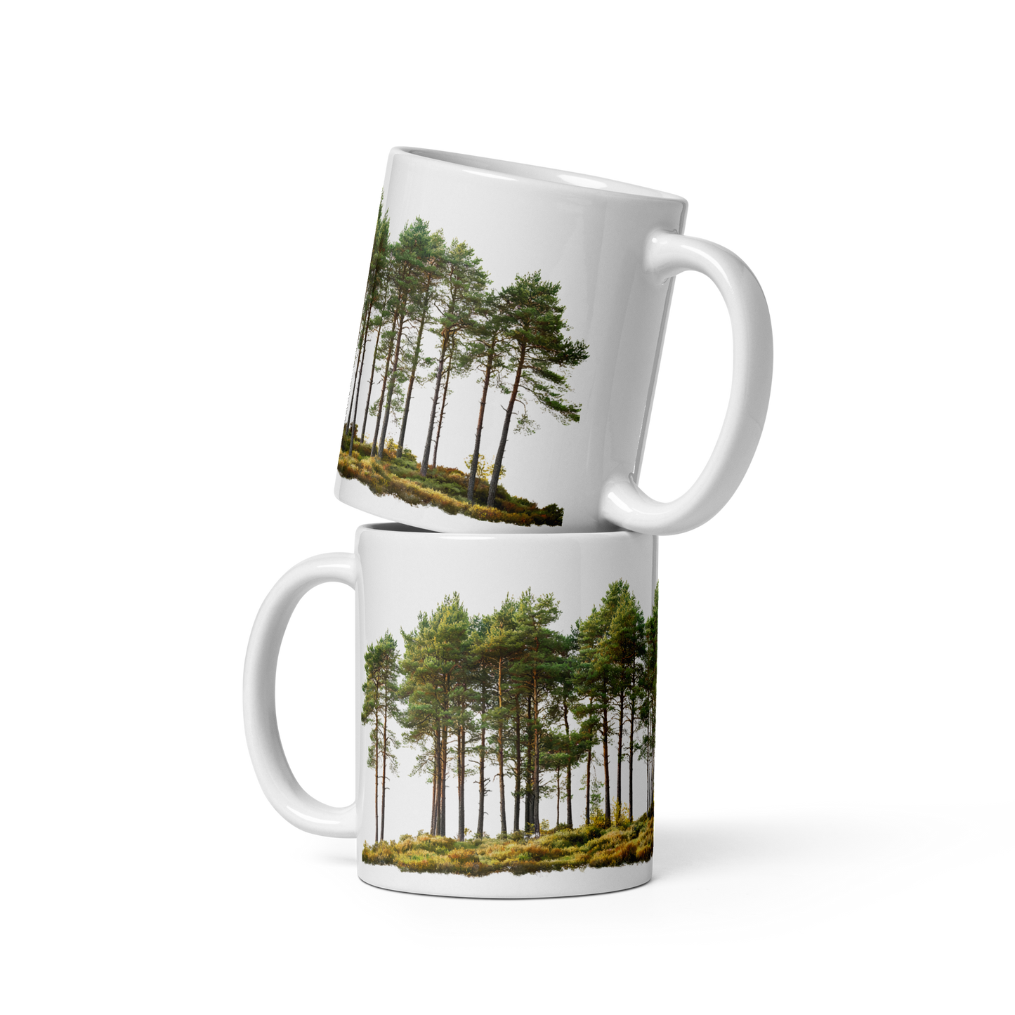 Vit Blank Mugg - Tallskog