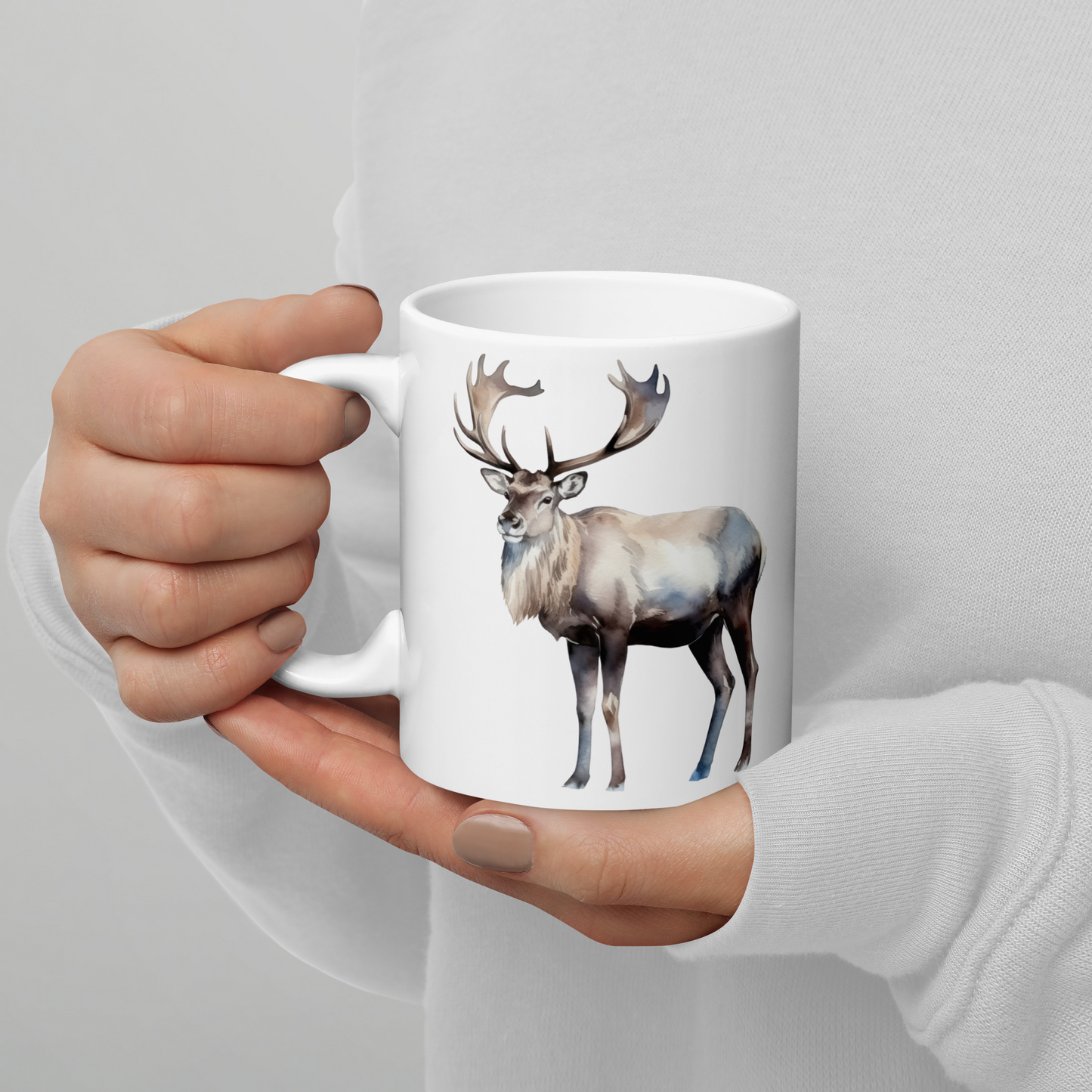 Vit Blank Mugg - Renmotiv
