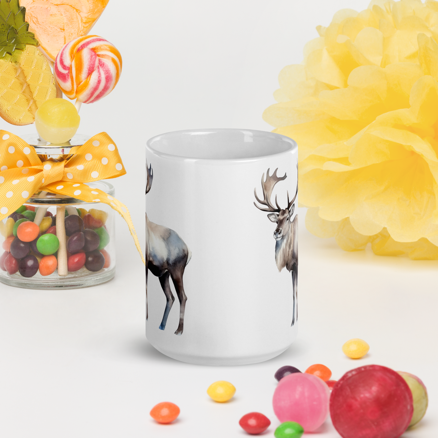Vit Blank Mugg - Renmotiv