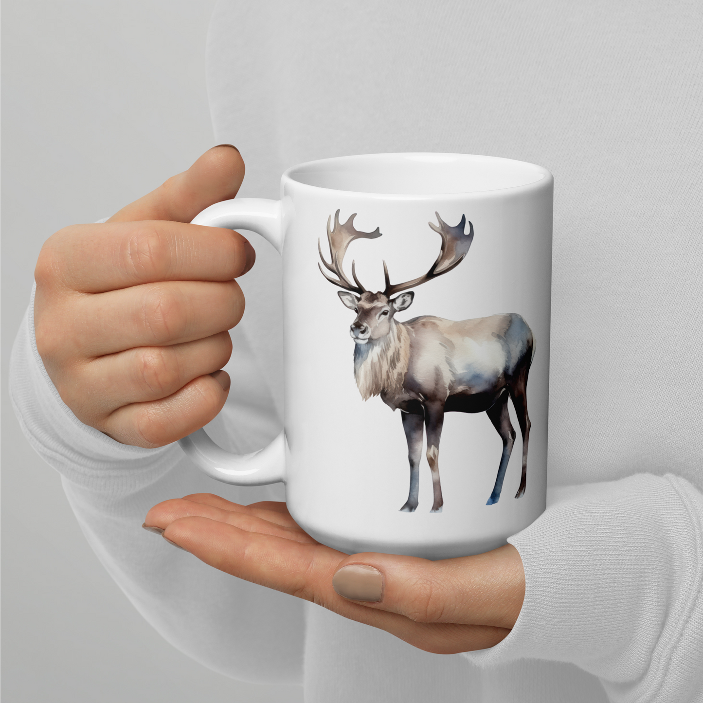 Vit Blank Mugg - Renmotiv
