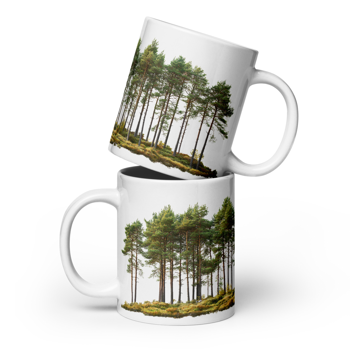 Vit Blank Mugg - Tallskog