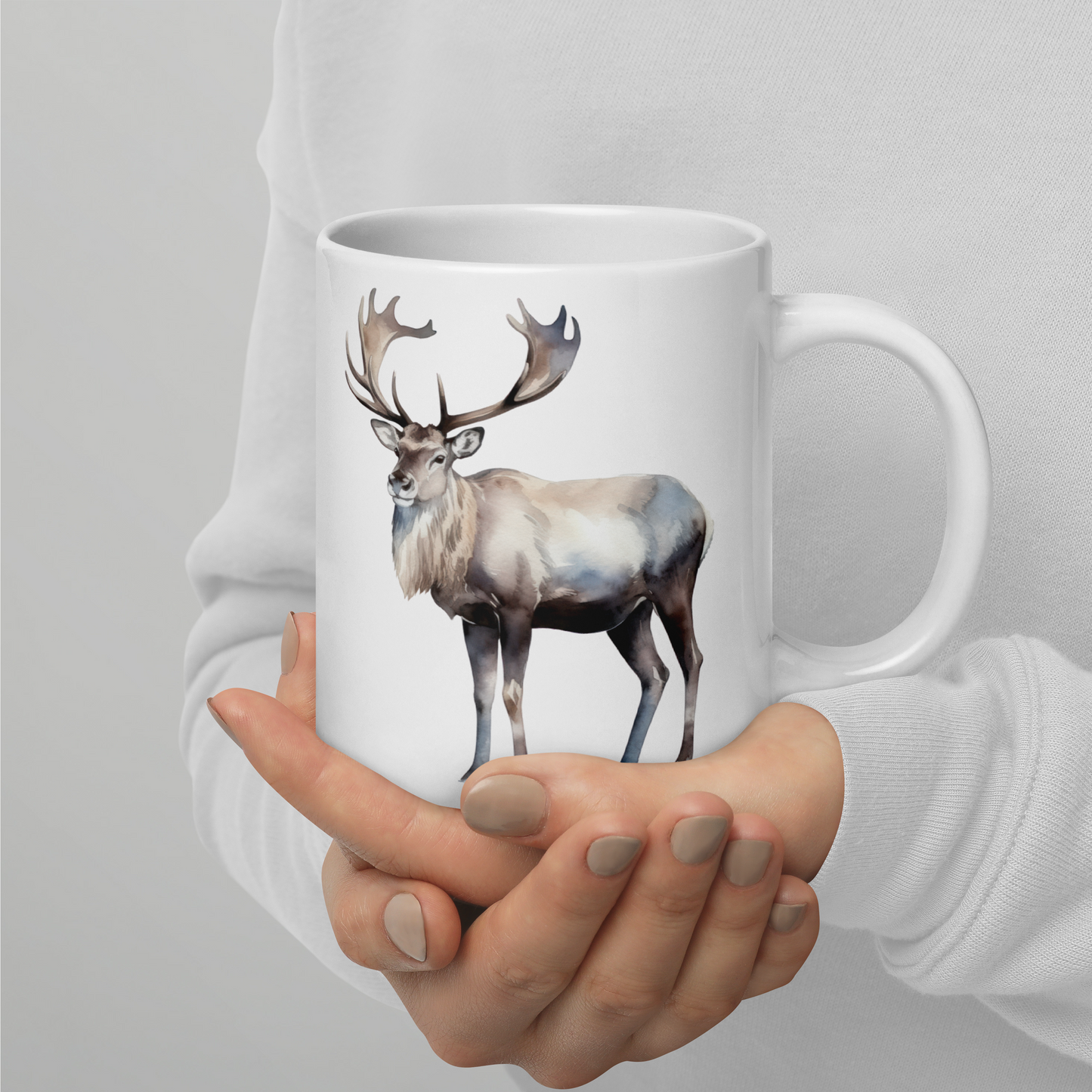Vit Blank Mugg - Renmotiv