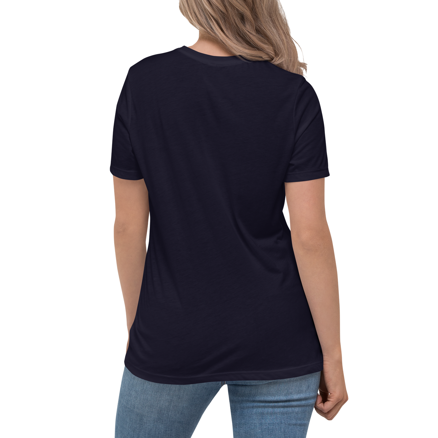 Avslappnad T-shirt för Kvinnor – Hjärta av Vildblommor