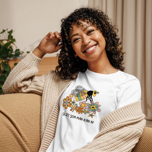 Avslappnad T-shirt för Kvinnor – Så Söt Som Man Kan Bi