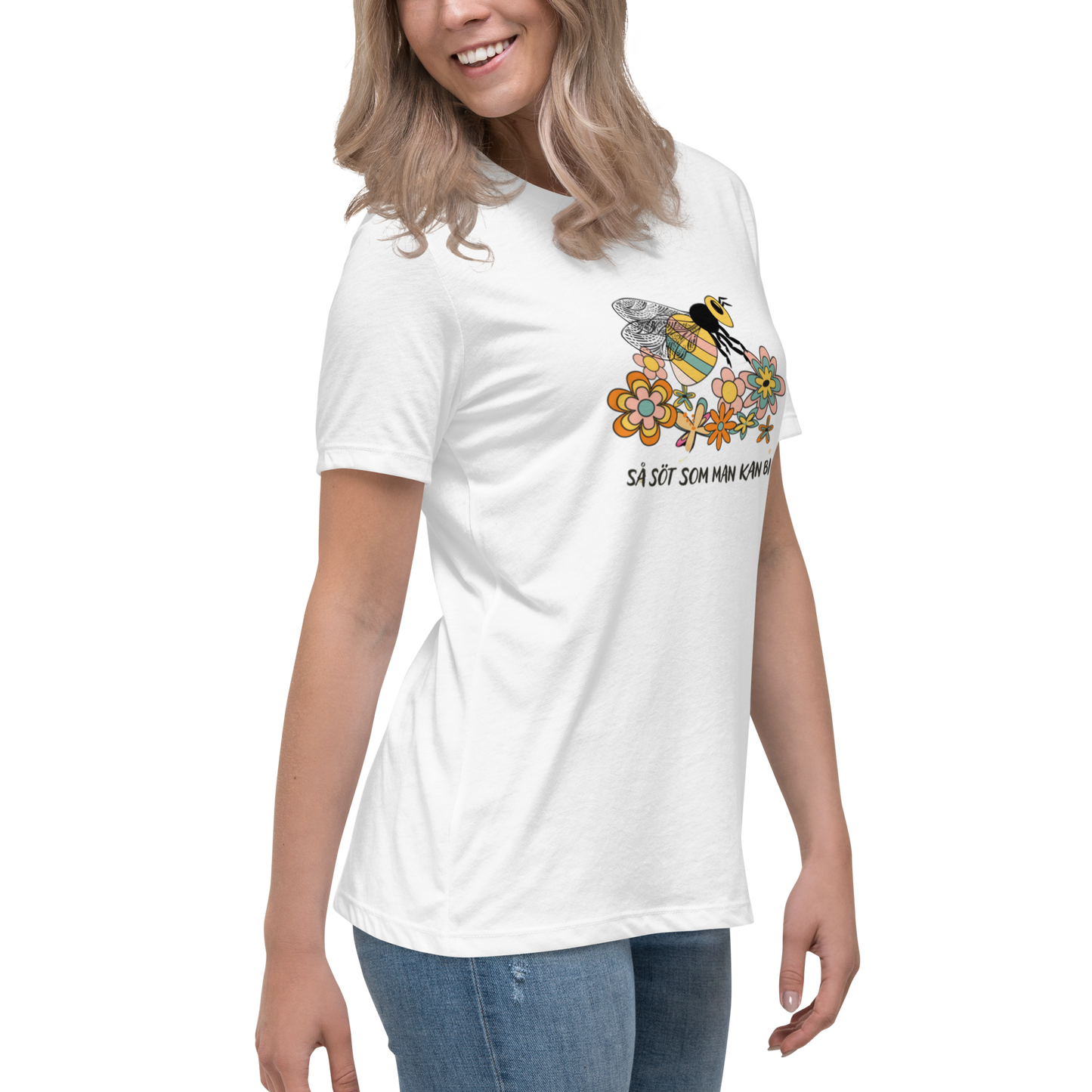 Avslappnad T-shirt för Kvinnor – Så Söt Som Man Kan Bi